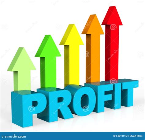 Increase Profit Represents Rising Upward And Raise Stock Illustration