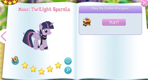 It is updated as soon as a new one is released. Mean Twilight Sparkle | The My Little Pony Gameloft Wiki | Fandom