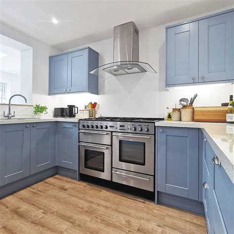 Fairford Blue Kitchen Shaker Style Kitchen Cabinets Kitchen Room