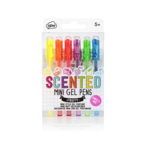 Mini Gel Scented Pens Set Of 6 Stationery For Kids