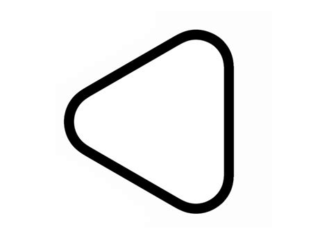 Triangle Shape With Rounded Corners