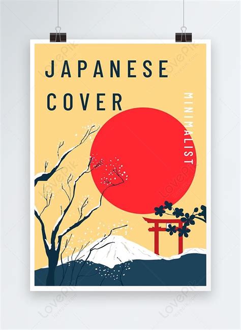 Japanese Style Cover Design Template Imagepicture Free Download