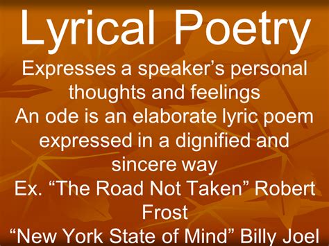 What Is Lyric Poetry Slide Share