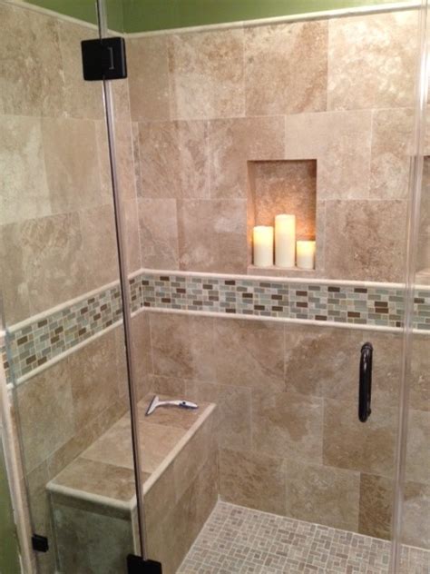 Travertine tile is available in a wide variety of color and styles depending on your preferences. Travertine Shower - Traditional - Bathroom - Los Angeles ...