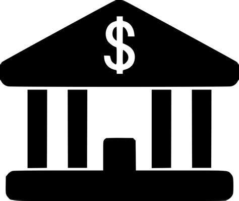 Money Finance Cash Dollar Payment Bank Building Financial Center Svg