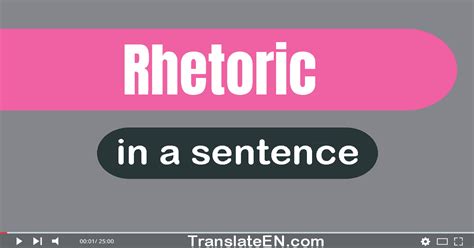 Use Rhetoric In A Sentence