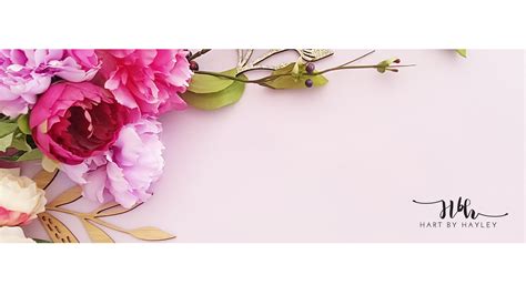 Pretty Floral Banner Stock Photo Hart By Hayley