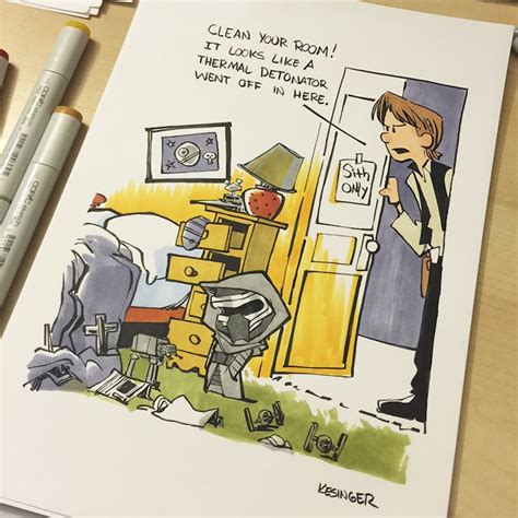 Disney Illustrators Adorable Mash Up Imagines Star Wars As Calvin