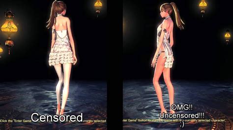 Blade And Soul Censored Uncensored Comparsion MMORPG Omg It Is So Nude Blade Soul
