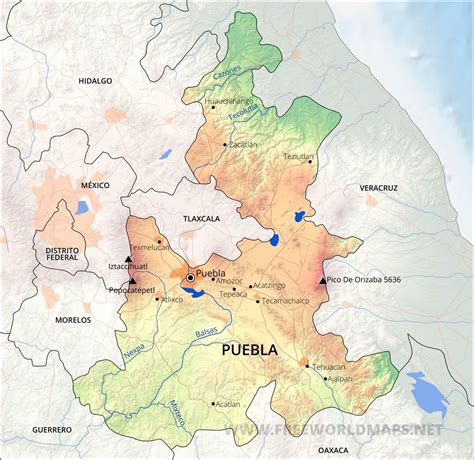 28 Map Of Mexico Puebla Maps Online For You