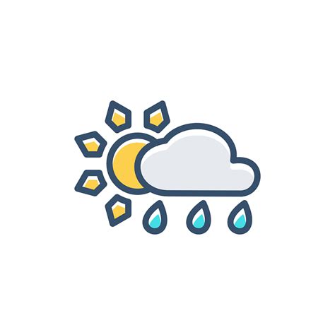 Sun Cloud Rain · Free Vector Graphic On Pixabay