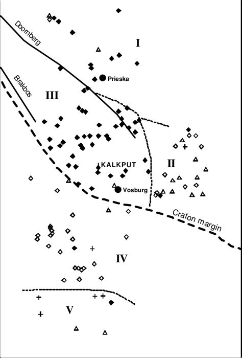 Locality Map For The Prieska Province Kimberlites Showing The Location