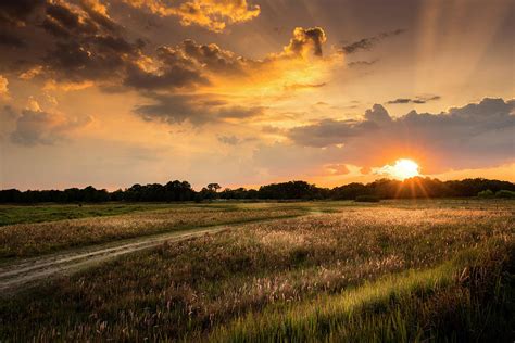 Sunset Meadow Photograph By Marvin Spates