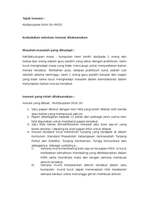 Contoh pendahuluan terlengkap untuk kamu yang ingin membuat makalah. laporan inovasi