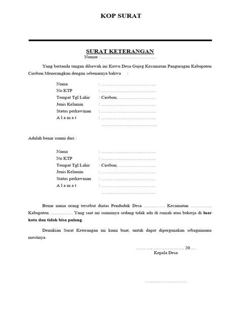 From Surat Keterangan Proses Luar Kota Pdf