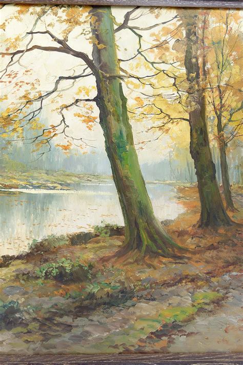 Autumn Landscape Impressionist Painting By Kees Terlouw France Circa