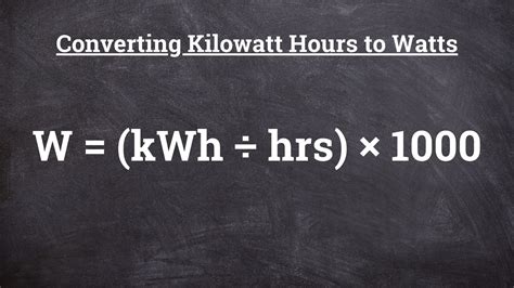 Kilowatt Hours To Watts Kwh To W Conversion Calculator Footprint Hero