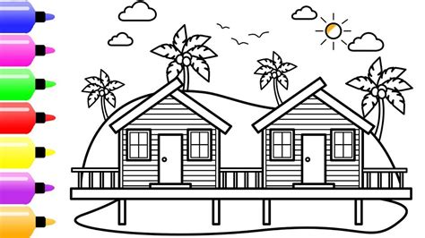 Beach House Drawing