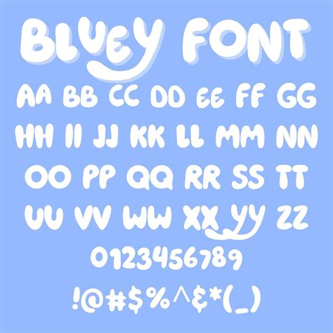 Bluey Font Bluey Svg Kids Font Digital Font Download Canva Etsy Australia