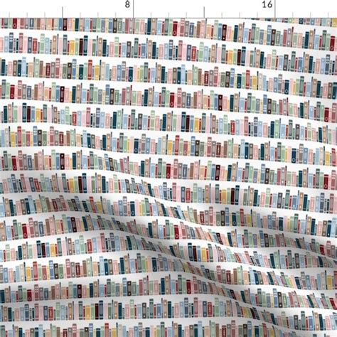 Library Book Fabric Etsy