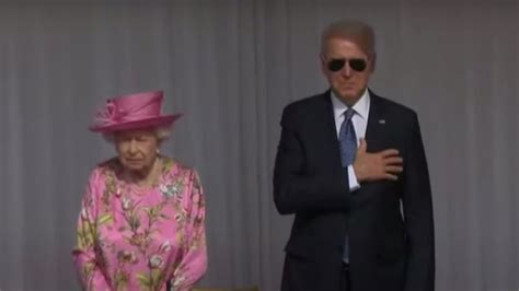 President biden spoke to reporters as he departed the uk and was asked about his meeting with the queen, saying that she reminded him of his mother. Joe Biden Wearing Aviators To Meet The Queen Sparks Mixed ...