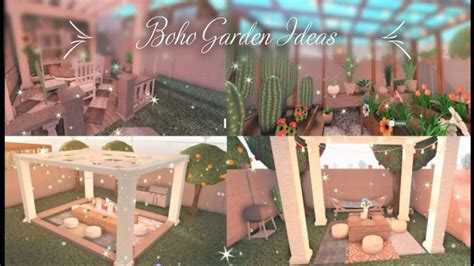 Bloxburg Speed Build Boho Gardenbackyard Ideas House Decorating