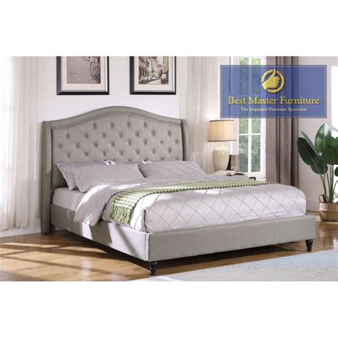 Yy131 Fabric Upholstered Bed Best Master Furniture Bed Size