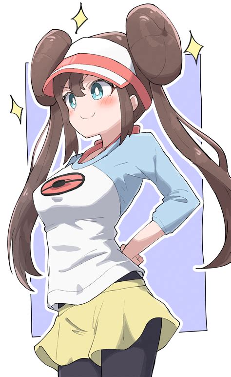 Anime Anime Girls Pokemon Rosa Pokemon Long Hair Twintails Brunette Solo Artwork Digital Art Fan