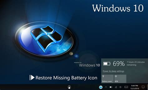 Windows 10 Battery Icon At Collection Of Windows 10