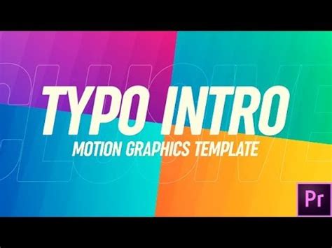 Free effects and add ons after effects template direct download all free. Premiere Pro Template: Typography Intro / Motion Graphics ...