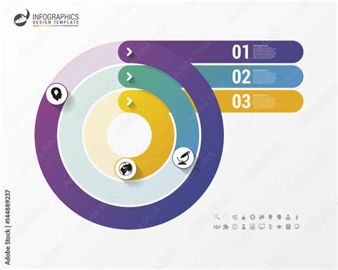 Pie Chart Circle Graph Modern Infographics Design Template Stock Vector Adobe Stock