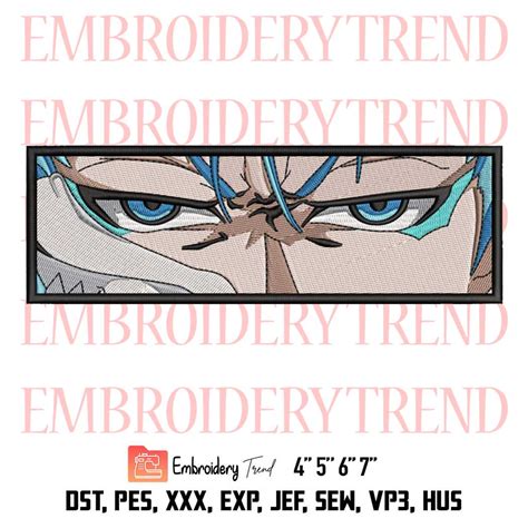Grimmjow Eyes Embroidery Bleach Anime Design File