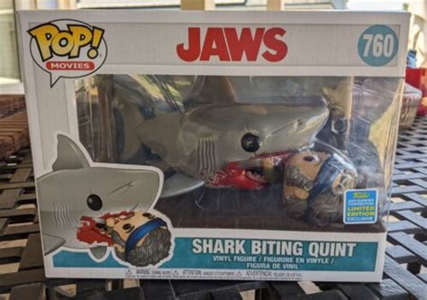Funko Pop Movies Jaws Shark Biting Quint Vinyl Figure 760 2019 Summer