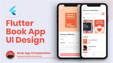 Flutter Ui Tutorial Designing Book Library App Ui Design Ui