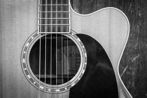 Canva Grayscale Photo Of Cutaway Acoustic Guitar Maestro Musicians