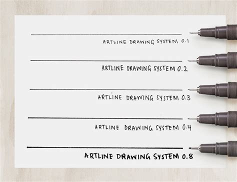 Artline Drawing System Technical Drawing Pen Ek 232 005mm 08mm