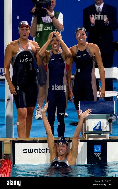 Usa Womens 4x200 Relay Team Reacts After Winning The Gold Medal And