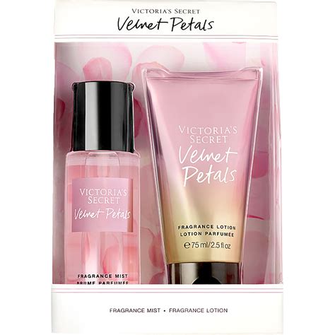 Victorias Secret Velvet Petals Fragrance Mist And Body Lotion Table
