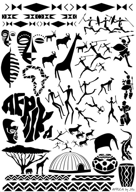 African Stencil Africa Airbrushing Art Stencil Images 2 Stencils