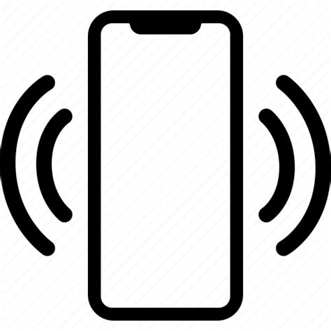 Iphone X Mobile Phone Ring Ringing Smartphone Vibrating Icon