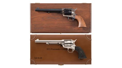 Pair Of Colt Peacemaker Centennial Single Action Army Revolvers Rock