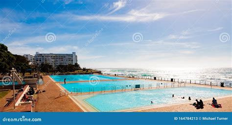 View Of Pavilion Public Swimming Pool On Sea Point Promenade In Cape