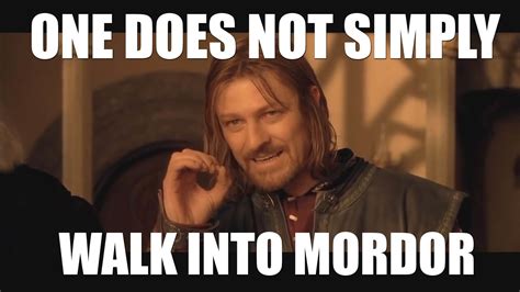 Boromir One Does Not Simply Blank