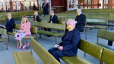 Heartbreaking Photo Shows Widower Forced To Sit Alone At Wifes Funeral