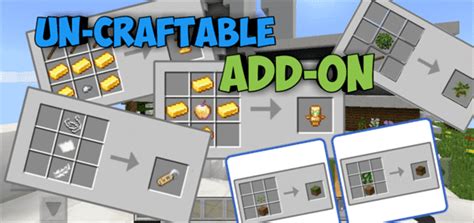 Un Craftable Add On Mcpe Addonsmcpe Mods And Addons
