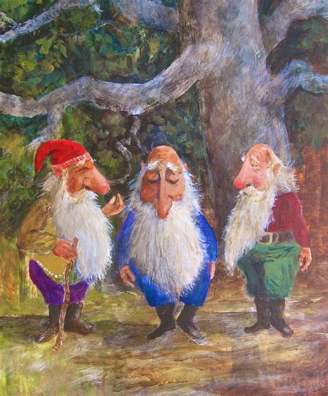 Gnome Meeting Painting By Richard Yoakam Fine Art America