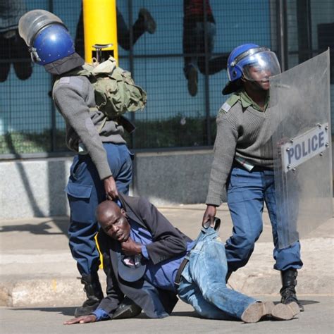 ‘worse Than Mugabe Zimbabwe Police Beat Demonstrators As They Defy Protest Ban South China