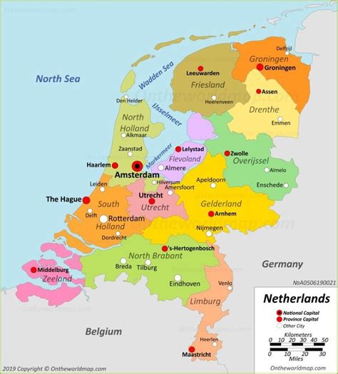 Map Of Netherlands With Provinces Netherlands Map Map Holland Map
