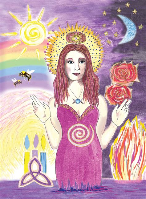 Sophia Goddess Of Wisdom Colourful Greeting Card Etsy