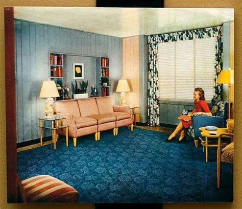 1940s Living Room 50s Interior Vintage House 1940s Living Room